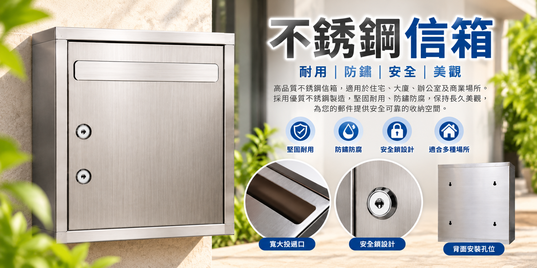 不銹鋼信箱